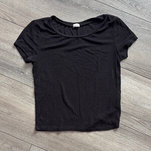 SM346 Garage Black Fitted Short Sleeve T-Shirt